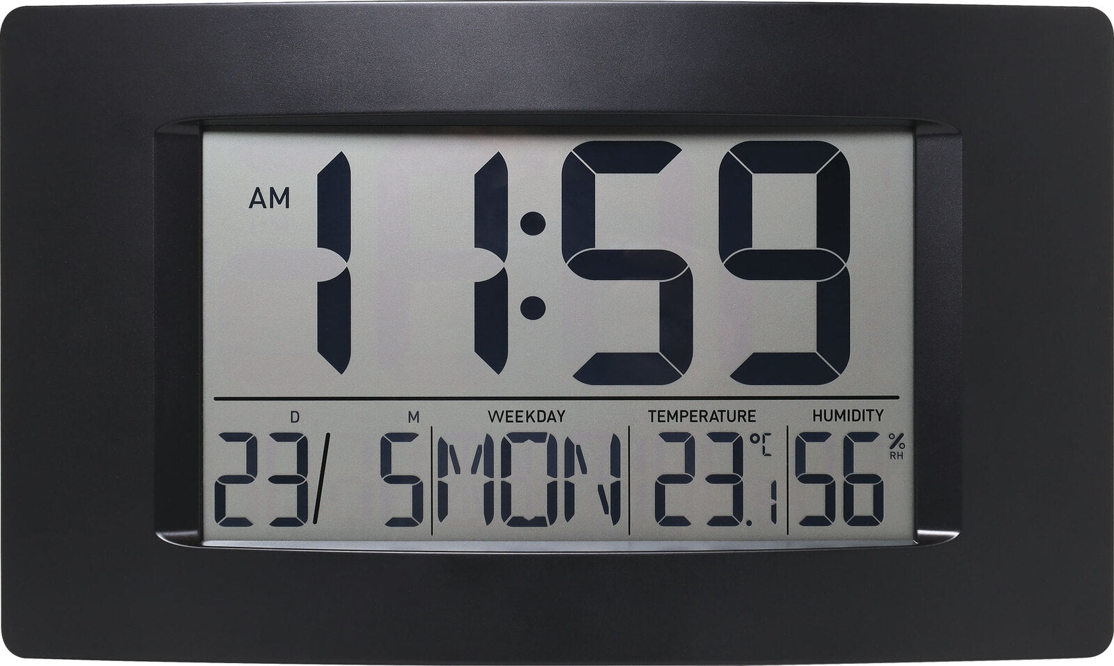 Altronics Jumbo Digital Wall Clock With Calendar & Thermometer
