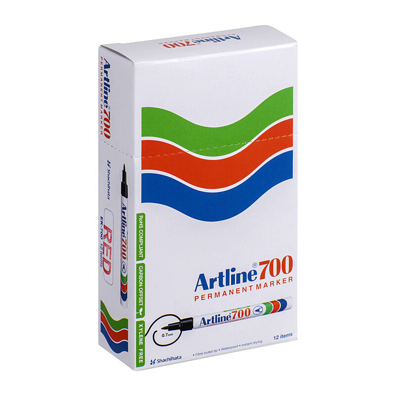 Artline 700 Markr Blt Red Box of 12