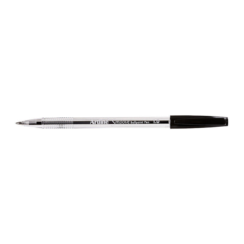 Artline Smoove Ballpoint Pen Medium Black Box of 12