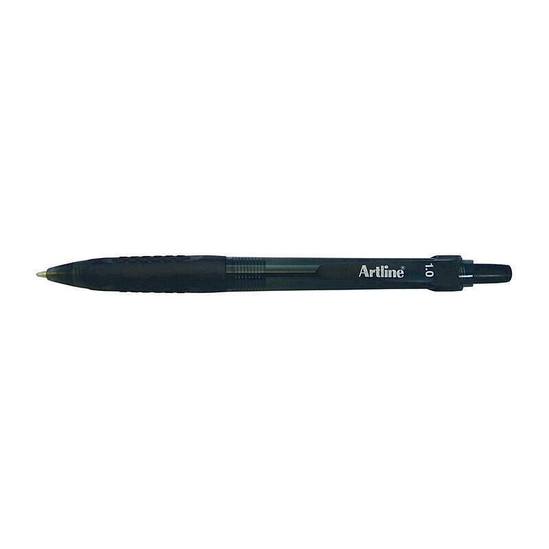 Artline Ikonic 8410 B/point Retract Grip Black Box of 50