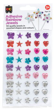 Adhesive Rainbow Jewels - Set of 50