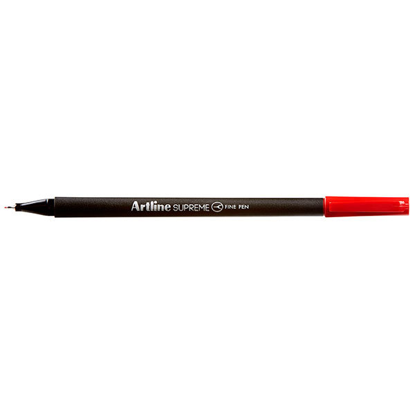 Artline Supreme Fineliner Pens (0.4mm) - Pack of 12: Red
