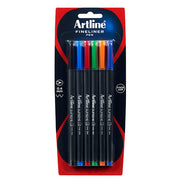 Artline Supreme Pen - 0.4mm Fineline: Assorted (Pack of 6)