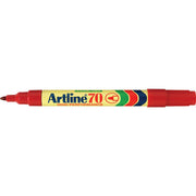 Artline Marker 70 - Permanent 1.5mm (Bullet Nib): Red (Single)