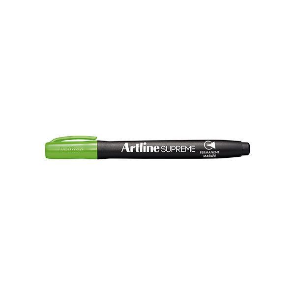 Artline Supreme - Permanent Markers (Pack of 12): Lime Green