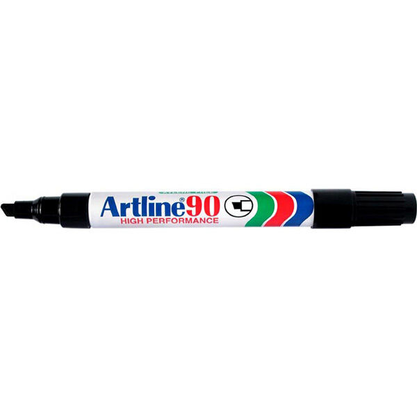 Artline Marker 90 - 5mm Permanent (Chisel Nib): Black (Single)