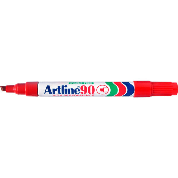 Artline Markers 90 Permanent 5mm Chisel Nib (Pack of 12)
