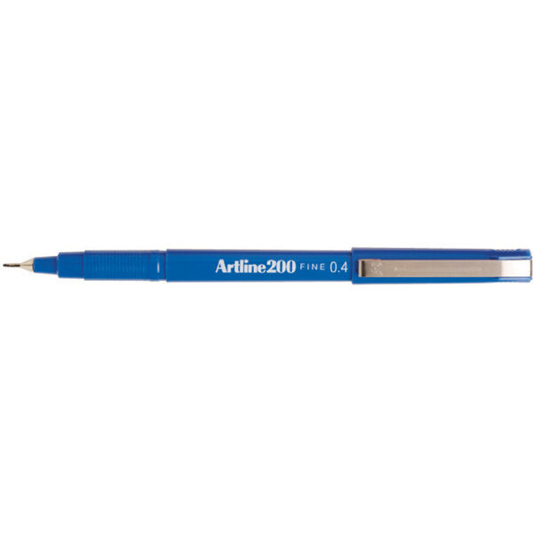 Artline Pen 200 - 0.4mm Fineline: Blue (Single)