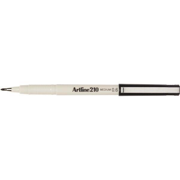 Artline Marker 210 (Medium) - Black 0.6mm (Single)