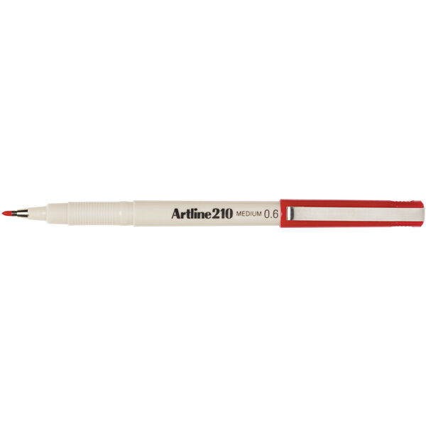 Artline Marker 210 (Medium) - Red 0.6mm (Single)