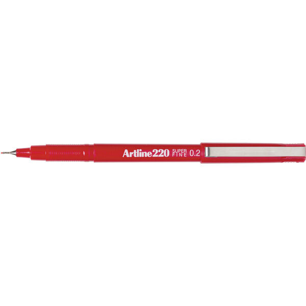 Artline Marker 220 (Superfine Point) - Red 0.2mm (Single)