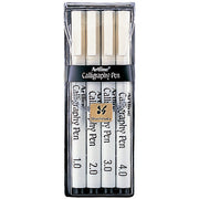 Artline Calligraphy Pen - 240: 1-2-3-4 Black (Pack of 4)