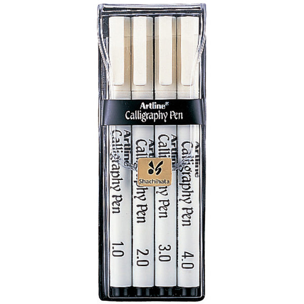 Artline Calligraphy Pen - 240: 1-2-3-4 Black (Pack of 4)