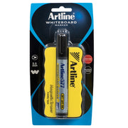 Artline 577 Whiteboard Marker + Magnetic Eraser & Caddy