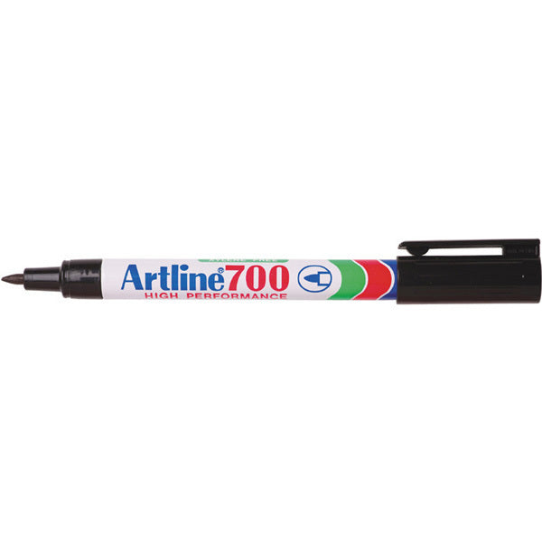 Artline Markers 700 - 0.7mm Permanent (Bullet Nib): Black (Box of 12)