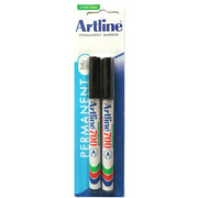 Artline Markers 700 - 0.7mm Permanent (Bullet Nib): Black (Pack of 2)