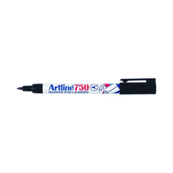 Artline Markers - Laundry 750: Black (Box of 12)