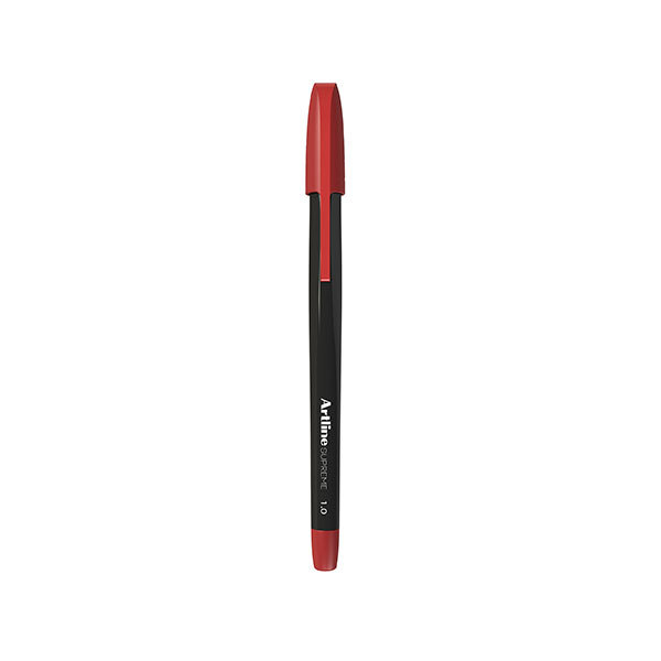 Artline Supreme - Ballpoint Pens (Pack of 12): Red