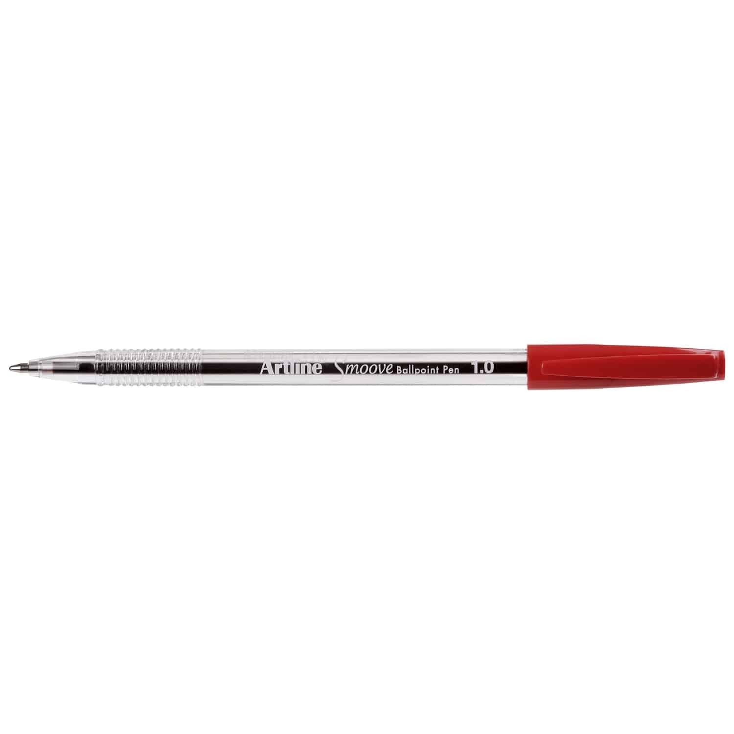 Artline Smoove Ballpoint Pen - 1.0mm Red (Single)