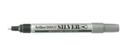 Artline Marker - 2.3mm Permanent (Bullet Nib):  Metallic Silver (Single)