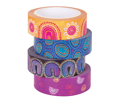 Washi Tape - Contemporary Australian Indigenous (Pack of 8)
