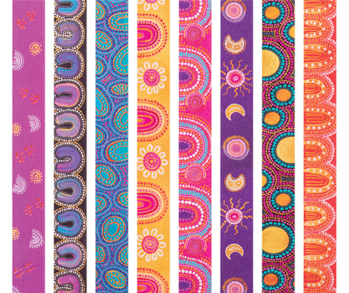 Washi Tape - Contemporary Australian Indigenous (Pack of 8)