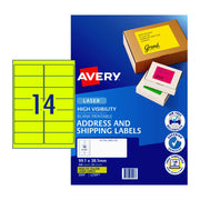 Avery LsrLbl Yl L7163F Y14Up - Pack of 25