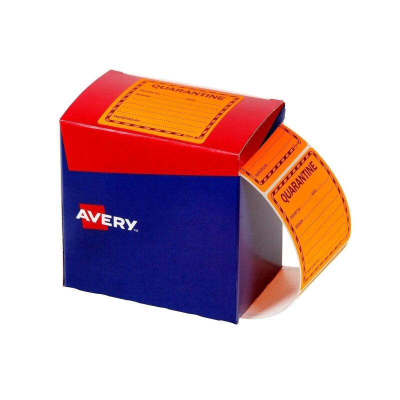 Avery Quarantine Labels Roll of 1000