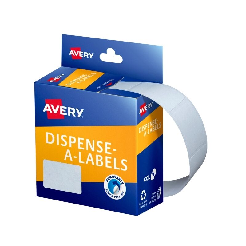 Avery Label Rect Dispenser - White (Pack of 420)