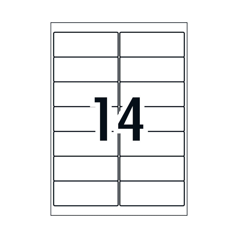 Avery Lsr Label QP L7163 14Up (Pack of 100)