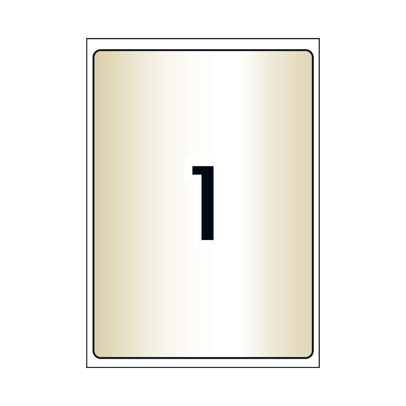 Avery Lsr Label Clear L7567 1-Up (Pack of 25)