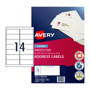 Avery Laser Label L7163 14Up (Pack of 250)