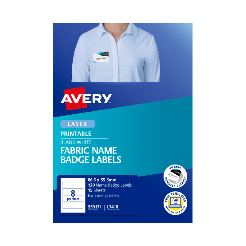 Avery Laser Label L7418 8Up (Pack of 15)
