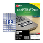 Avery LsrLbl Silver L6008 189Up (Pack of 20)