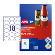 Avery Label Oval L7102 18Up (Pack of 10)