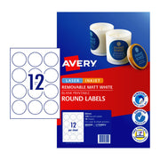 Avery Lbl Red L7104 60mm 12Up - Pack of 10