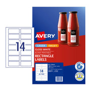 Avery Label Rect L7123 14Up (Pack of 10)