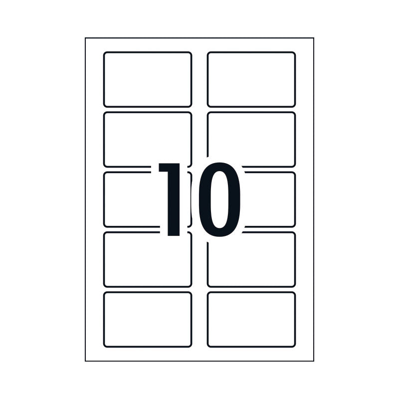 AV Name Badge L7427 10 Up Pack of 15