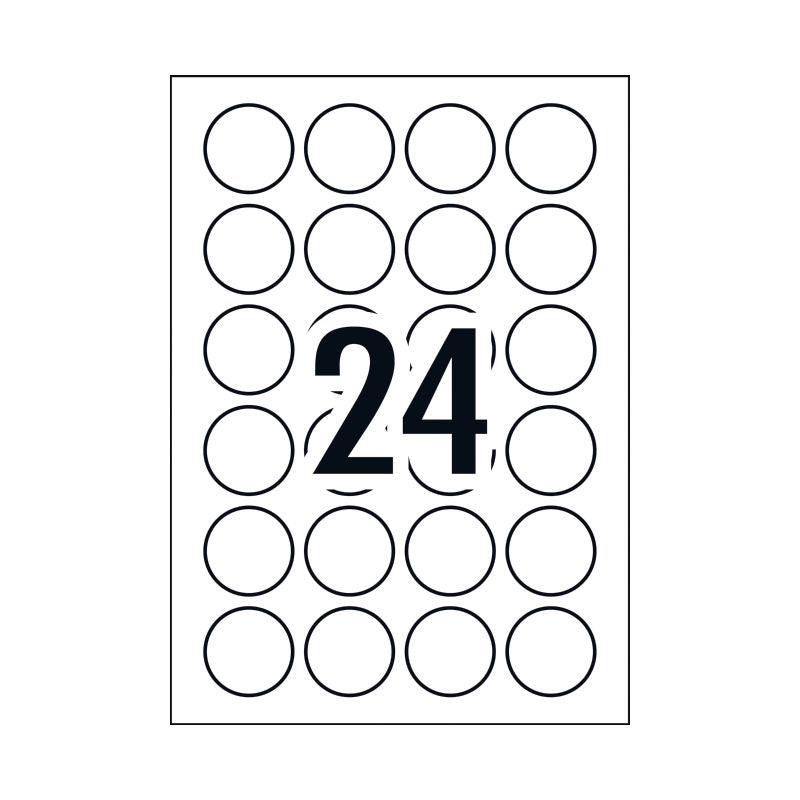 Avery Lbl Gls Red L7147 40mm (Pack of 240)