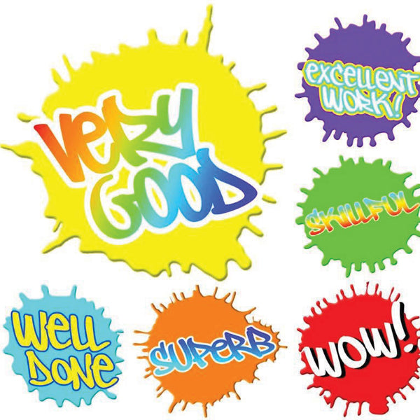 Avery Merit Stickers: Paint Splats - 30mm (Pack of 96)