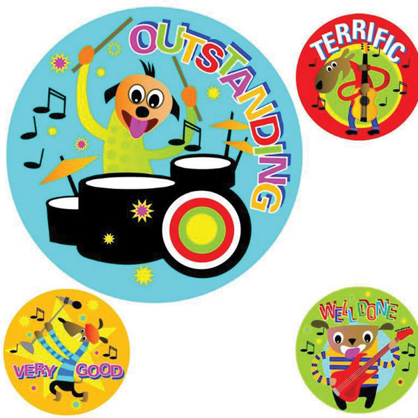 Avery Merit Stickers - Merit Cartoon Band  - 102 Stickers