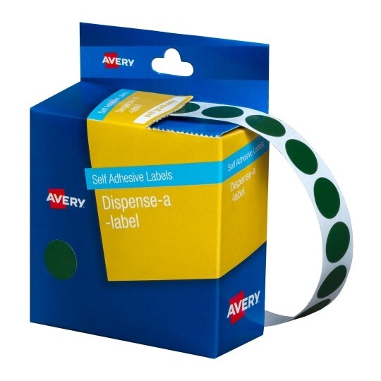 Avery Dispenser Stickers: Circle (24mm) - Box of 500