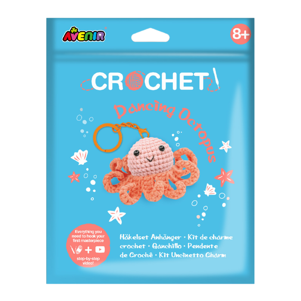 Avenir Crochet Keychain - Dancing Octopus