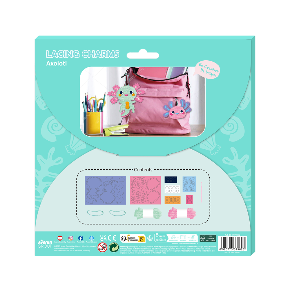 Avenir Everyday Craft - Lacing Charms - Axolotl - view 2