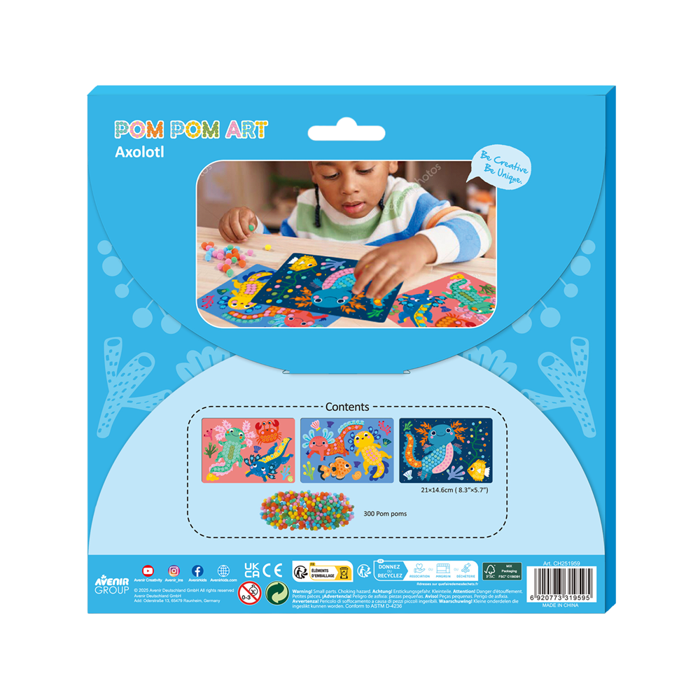 Avenir Everyday Craft - Pom Pom Art Axolotl - view 2