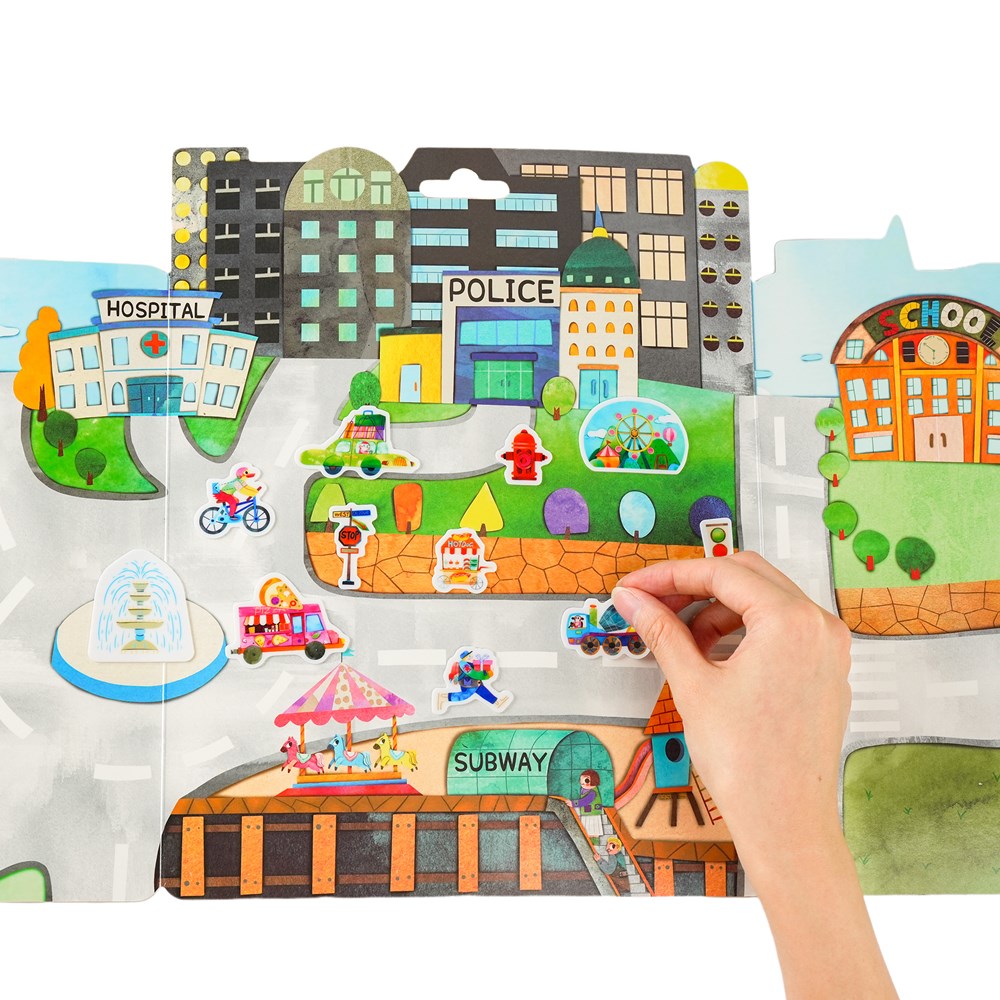 mierEdu Jelly Stickers - Busy City - view 3
