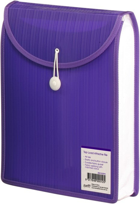 File Attache: Bantex A4 Top Opening - Violet
