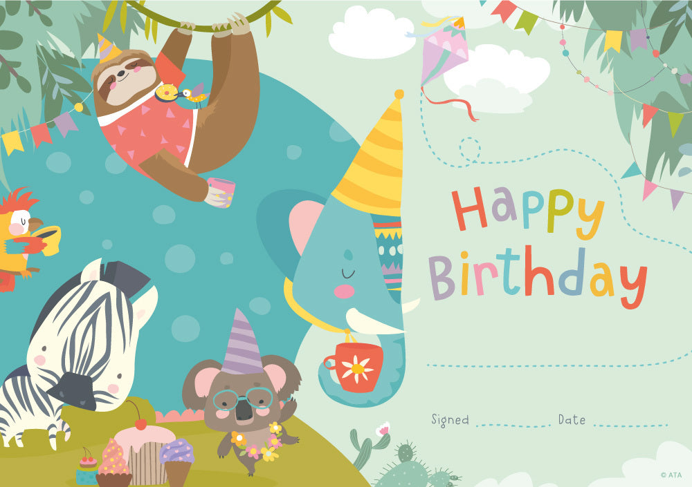 Jungle Jamboree (Happy Birthday) - Certificates