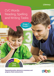 CVC Words Reading, Spelling and Writing Tasks