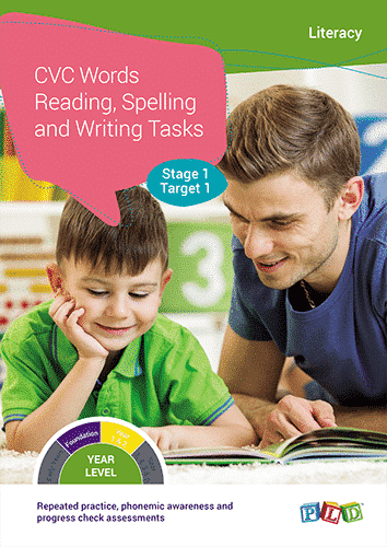 CVC Words Reading, Spelling and Writing Tasks